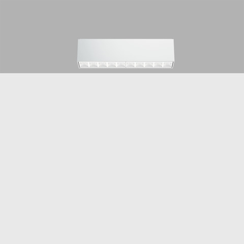 iGuzzini EJ63 — Ceiling-mounted luminaire with 10 optic elements for LED lamps - fixed optics with metallised thermoplastic high definition Opti-Beam reflectors — manufacturer representative image