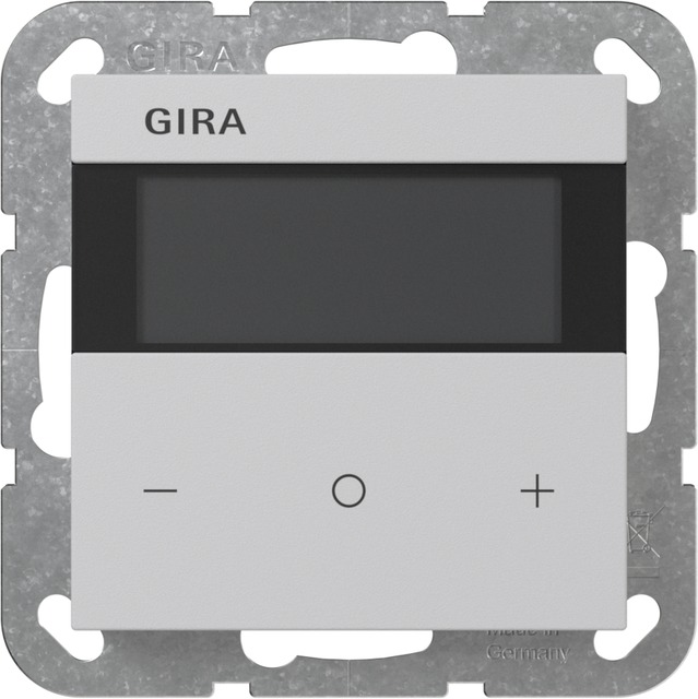 Gira room climate sens. Komfort KNX System 55 grey m(lac.) — 2005015 — manufacturer representative image