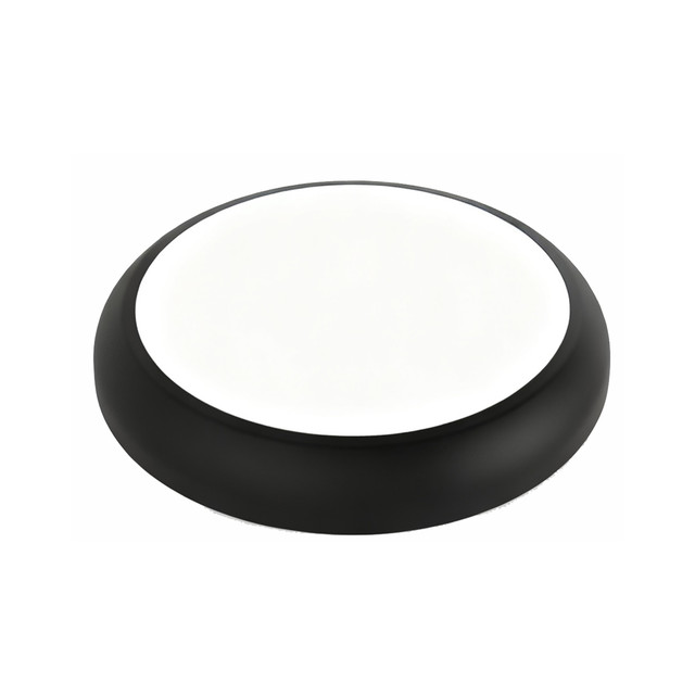 ACA Lighting LED CEILING LAMP CORDIN SWITCHING 16W 1920lm/14W 1680lm/8W 1000lm 220-240V 5CCT 120° IP65 Φ316x74mm BLACK — COD1468CCTB