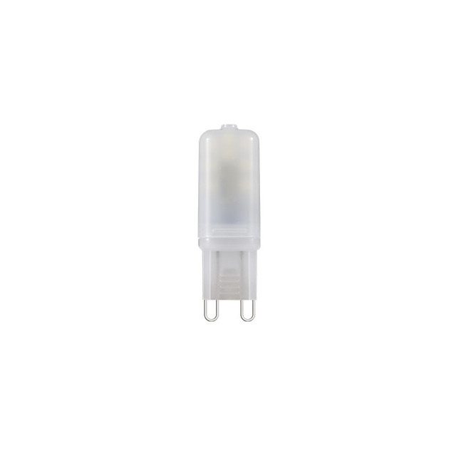 ACA Lighting LED SMD G9 3W 4000K 230V AC 220LM RA80 30000H 300° PLASTIC FROSTED — G928353NWF