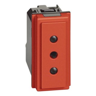 BTicino 2 P+E 10 A , 250 Vac socket - centre distance 19 mm — KR4113