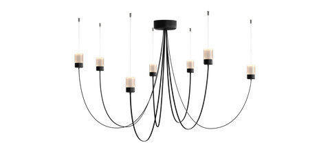 Moooi Gravity Chandelier 7, Black — manufacturer image