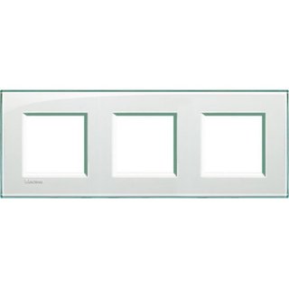 BTicino Square cover plate 2x3P 71mm Aquamarine — LNA4802M3KA