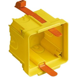 BTicino Flush-mounting box 2 modules for plasterboard walls with fixing clamps supplied — PB502W