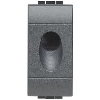 BTicino Blank plate with simple output with hole d=9mm — L4953