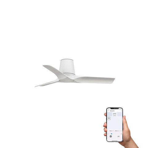 Faro Barcelona HEY TUB S Ceiling fan white TUYA — manufacturer representative image