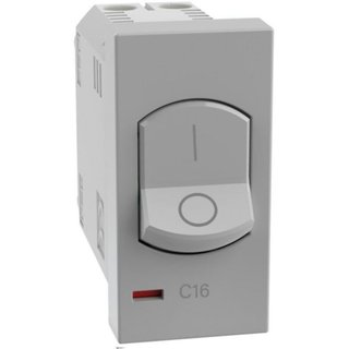 BTicino Automatic thermal magnetic circuit breakers. Type Two-pole - In 16 A - Vn 230 Va.c. - Breaking powers 1500 A — JG4301A16