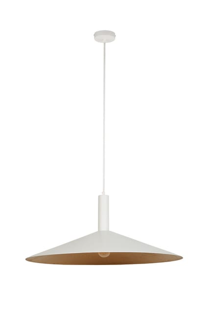 Sigma Pendant lamp CAPRI M white/copper 41017