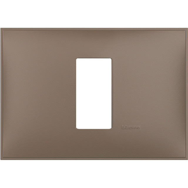 BTicino Cover plate - 1 centered module — R4803M1TF