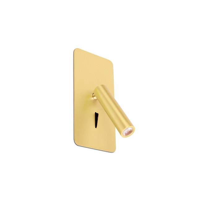 Faro Barcelona SUAU Satin gold recessed reading lamp — 62114