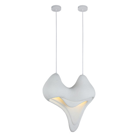 ACA Lighting PENDANT LAMP IRON+ POLYSTYRENE (PS) WHITE 2*E27 60W IP20 L600xW280xH680 — manufacturer representative image