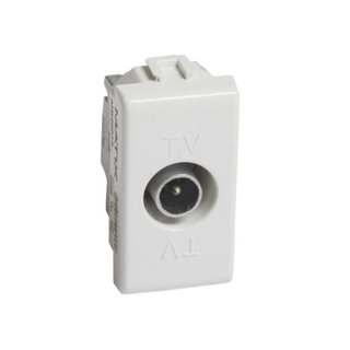 BTicino Passthrough coaxial socket -14dB attenuation, for centralised TV systems — AM5202P14