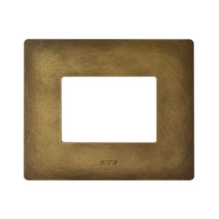 AVE S44 ALUMINUM PLATE, ANTIQUE BRONZE COLOUR – WITHOUT FINISHING FRAME – 3 MOD. — 44PAQ3BAN