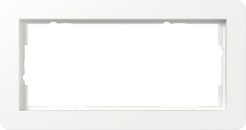 Gira E1 cover frame pure white matt pure white matt — 1002151