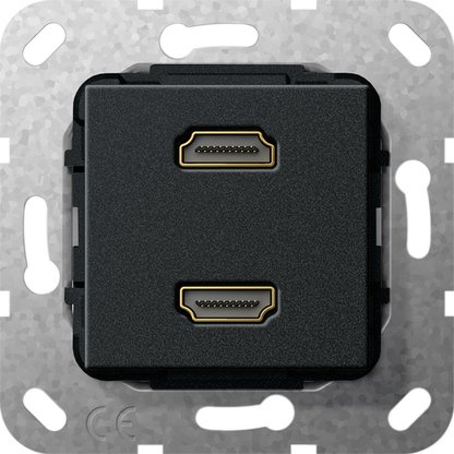 Gira HDMI insert, 2-gang Gender changer — 567110