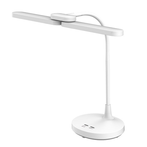 ACA Lighting DESK LAMP WHITE ABS+ SILICONE LED SMD 8W 300LM CCT 3000K-3800K-5700K IP20 — manufacturer representative image