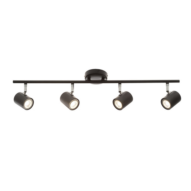 ACA Lighting SPOTLIGHT IIII BLACK MATT 4ΧGU10 ORFEAS — SUH1894TB