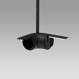 Artemide Gople System - Track - 90° Left Angle - Black — CB40104