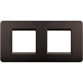 BTicino Matix - plate 2 horizontal Brown Coffee — AM4802/2GG
