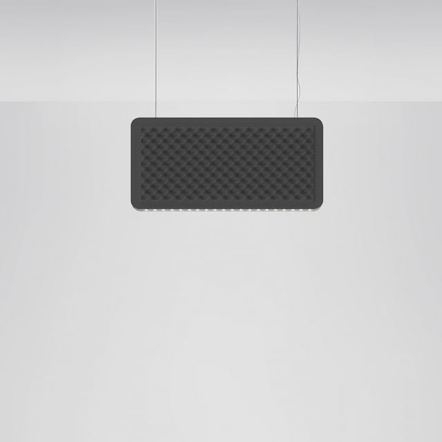 Artemide Eggboard Baffle - 800x400 - Suspension - Direct Sharp + Indirect Diffused - 3000K - Dimmable DALI - Grey — AZ12291