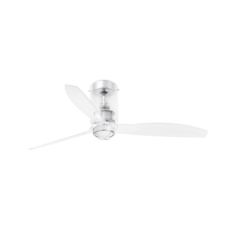 Faro Barcelona MINI TUBE FAN M LED Transparent fan 3000K — manufacturer representative image