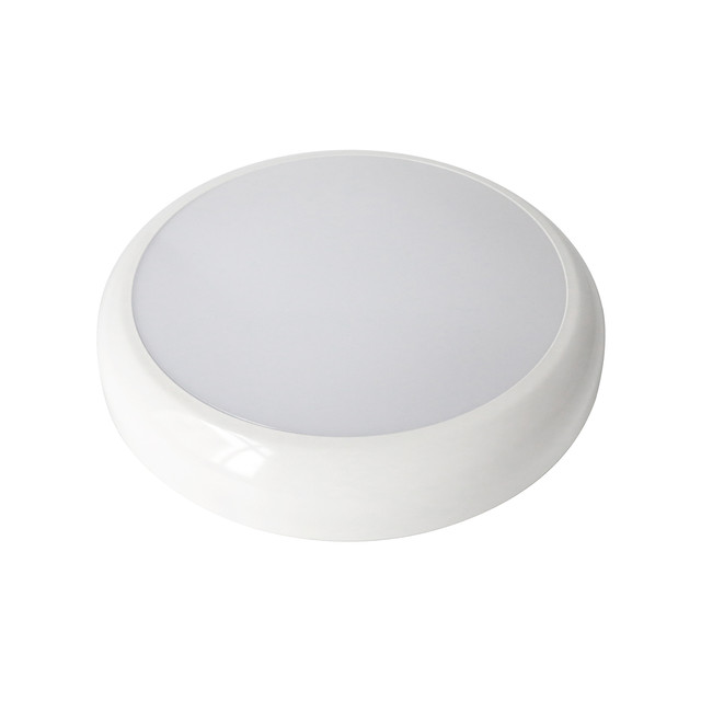ACA Lighting LED CEILING LAMP CORDIN SWITCHABLE 16W 1920lm/14W 1680lm/8W 1000lm 220-240V 5CCT 120° IP65 Φ316x74mm WHITE — COD1468CCTW
