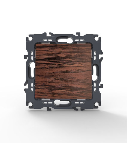 ACA Lighting PRIME 1 GANG 2 WAY SWITCH SCREWLESS 1P 10AX 250VAC IP20 WOOD — manufacturer representative image