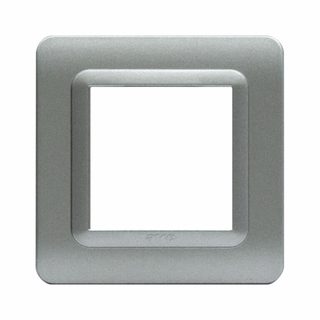 AVE 44 MOULDED FR.PLATE MATT SILVER 2M — 44P32AO