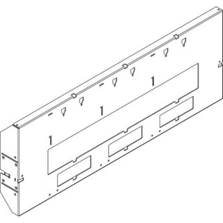 BTicino Frame for M160-630E with earth leakage module fixed version — 9082T/TN