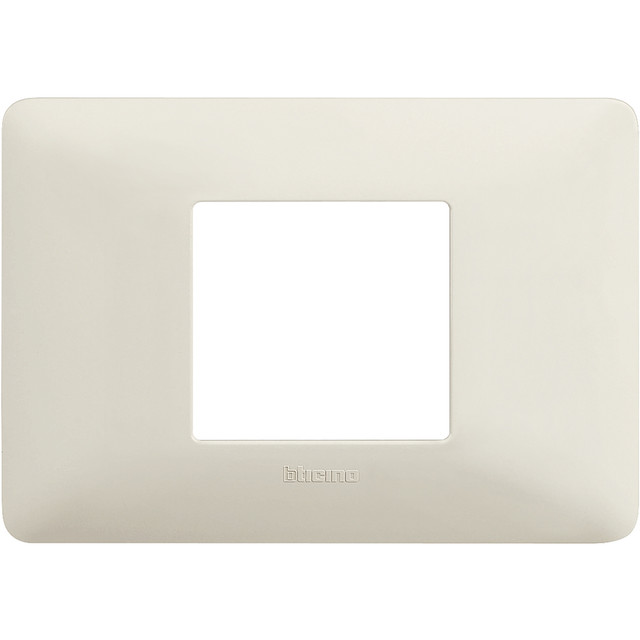 BTicino Cover plate 2 modules centred — AM4819BCN