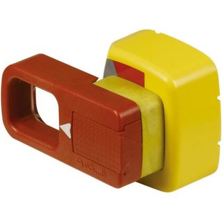 BTicino Emergency rotary handle for MW63 and MW160 (red/yellow) — MW7006E