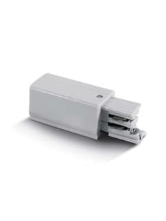 Zambelis 19403-L LEFT FEEDER FOR 3-PHASE TRACK WHITE 100-240V
