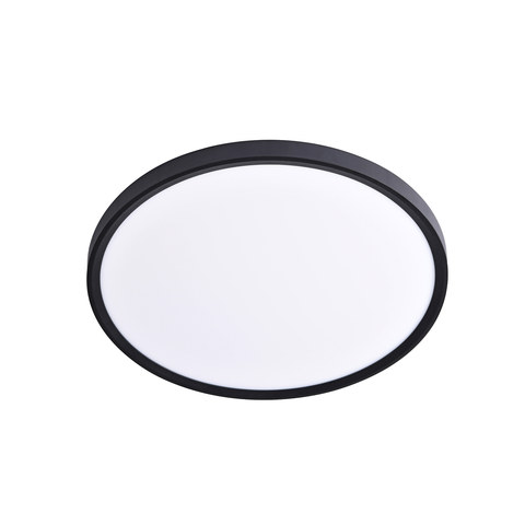 ACA Lighting LED CEILING LIGHT BLACK ROUND 170 - 265V AC 32W 3CCT 3200LM Ra80 Φ400x25mm IP40 — manufacturer representative image