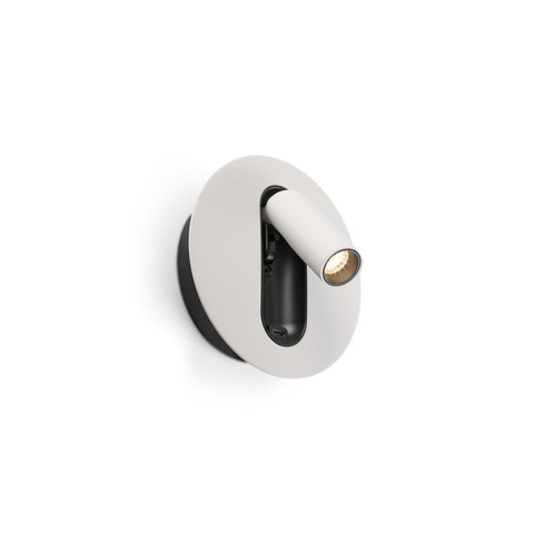 Faro Barcelona TIMIT USB C White wall lamp reader — manufacturer representative image