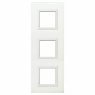 AVE VERA44 GLASS FR.PLATE WHITE 2+2+2M — 44PV26BL