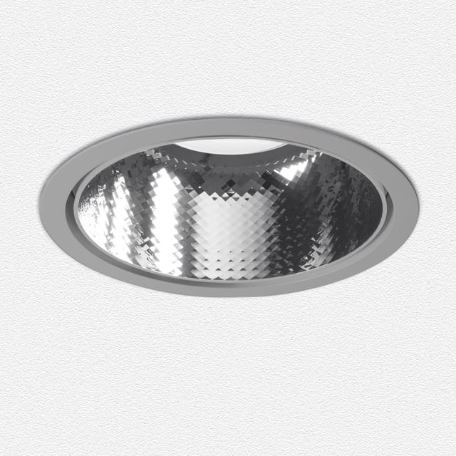 Artemide Luceri Round Trim - Faceted Mirror Optics Tunable White - Driver TW DALI 8 - Grey — BB02305