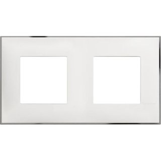 BTicino Cover plate - 2+2 horizontal/vertical installation modules — R4802M2WR