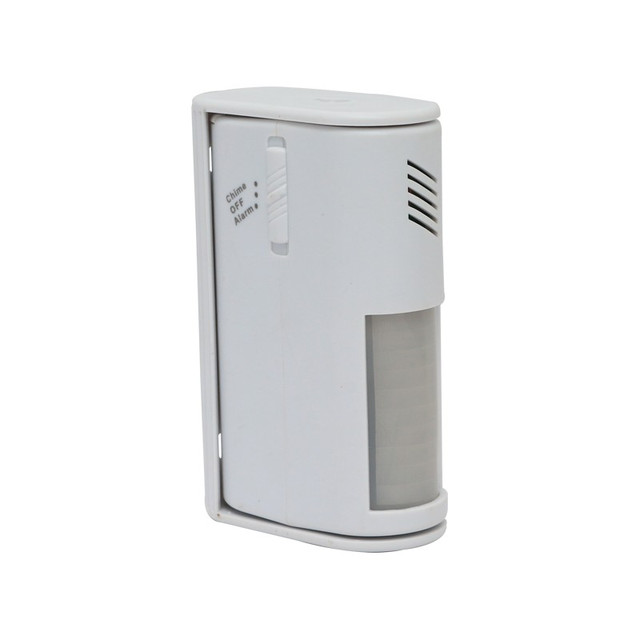 ACA Lighting WIRELESS DOORBELL WITH PRESENSE DETECTOR 9VDC BAT ≥70DB ALARM/OFF/CHIME IP20 — ELDBW