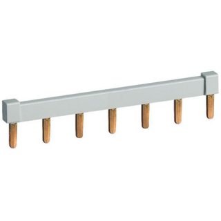 BTicino Cabling comb for 2P earth leakage circuit breakers ID4H type - 7 pin - upside cabling — FP7/1P