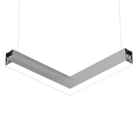 Flos In-Finity 70 Suspension Down Flat Corner 4000K Micro-Prismatic Diffuser — manufacturer representative image