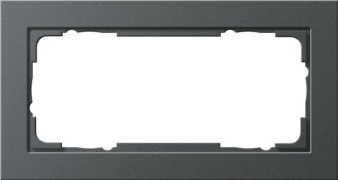 Gira E2 cover frame anthracite anthracite — 100223