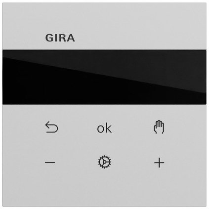 Gira System 3000 room temperature controller Display grey matt (lacquered) System 70 — 539376