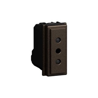 BTicino Italian standard sockets. 2 P+E 10 A , 250 VA socket — KB4113