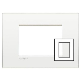 BTicino Cover plate AIR 3+3 modules - white pure — LNC4826BN