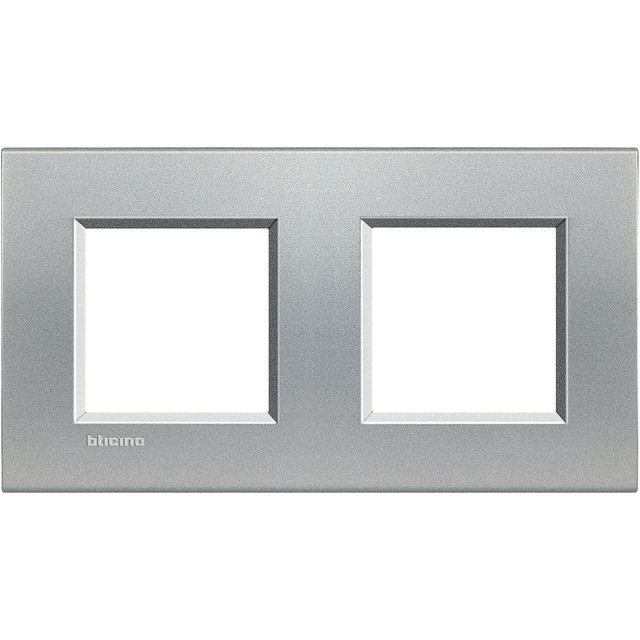 BTicino Square cover plate 2x2P 71mm Tech — LNA4802M2TE