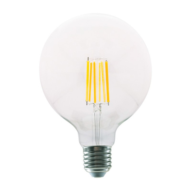 ACA Lighting LED FILAMENT E27 G125 12W 4000K 230V AC 1600LM RA80 30000H 360° — PALA12512NW — manufacturer representative image