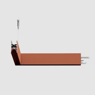 Artemide A.24 - Suspension Diffused Emission - 90° Angle (same plane) - Direct Emission - 4000K - Brushed Copper — AQ41518