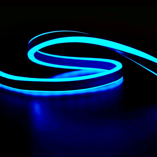 ACA Lighting 100LED/M LED NEON ROPE LIGHT BLUE STEADY DOUBLE SIDE 50m IP44 1.5m CABLE WITH 3 SETS PLUG,CONNECTORS AND END CAPS — X08546412