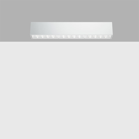 iGuzzini EJ64 — Ceiling-mounted luminaire with 15 optic elements for LED lamps - fixed optics with metallised thermoplastic high definition Opti-Beam reflectors — manufacturer representative image