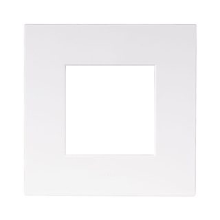 AVE SMART EASY S44 TECHNOPOLYMER PLATE, WHITE COLOUR – MATT FINISH – 2 MOD. — 44PSME32BO